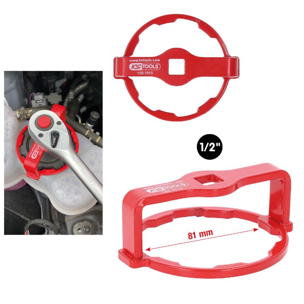 Produktbild 1/2" Kühlerdeckel-Lösewerkzeug für VAG bild 2