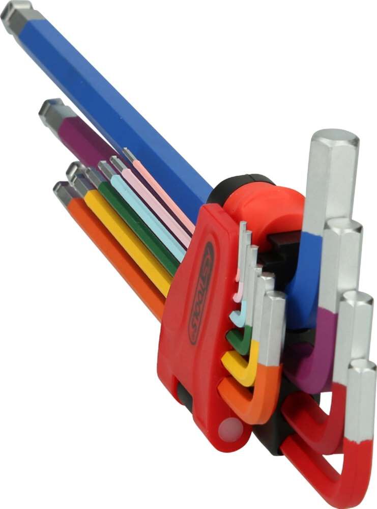 KS Tools Winkelstiftschlüsselsatz Kugelkopf Innensechskant extra lang 9 Teile Zoll Produktbild KS Tools Winkelstiftschlüsselsatz Kugelkopf Innensechskant extra lang 9 Teile Zoll bild 5