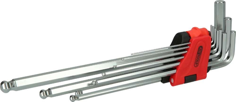 KS Tools Winkelstiftschlüsselsatz Kugelkopf Innensechskant XL 10 Teile Zoll Produktbild KS Tools Winkelstiftschlüsselsatz Kugelkopf Innensechskant XL 10 Teile Zoll bild 2