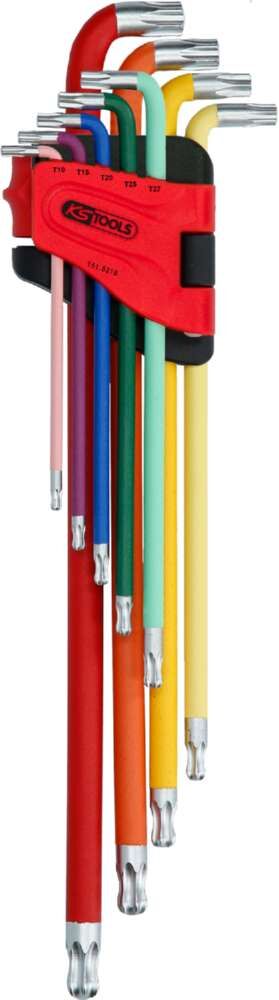 KS Tools Winkelstiftschlüsselsatz Torx Kugelkopf extra lang 9 Teile Produktbild KS Tools Winkelstiftschlüsselsatz Torx Kugelkopf extra lang 9 Teile