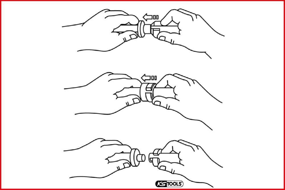 KS Tools Leitungsverbinder Löseclip Satz CLIC Federnverschluß Leitungskupplungen 7 Teile Produktbild KS Tools Leitungsverbinder Löseclip Satz CLIC Federnverschluß Leitungskupplungen 7 Teile bild 2