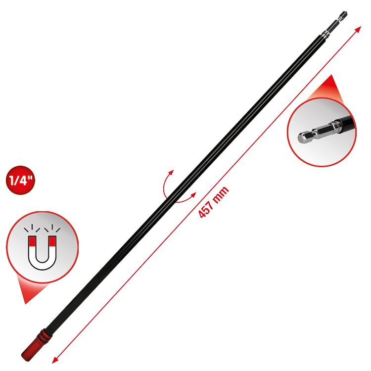 KS Tools 1/4 Zoll Magnetischer Schnellwechsel-Bithalter mit Freilaufhülse extra lang KS Tools 1/4 Zoll Magnetischer Schnellwechsel-Bithalter mit Freilaufhülse extra lang