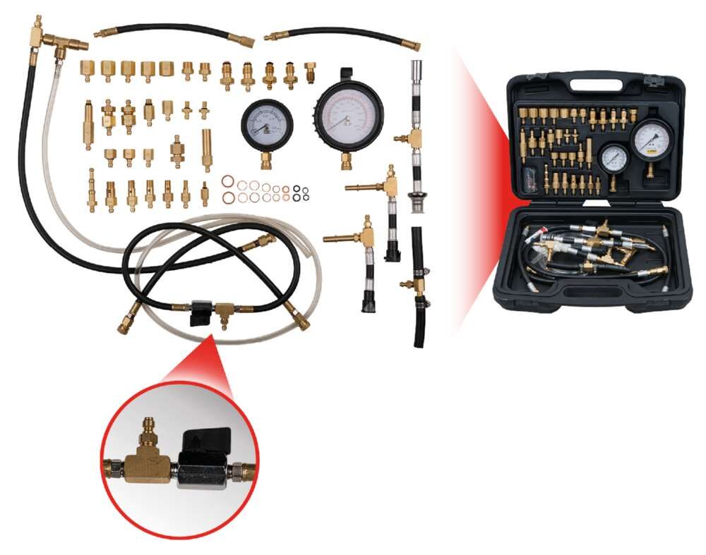 KS Tools Master Kraftstoff Einspritzsystem Druckprüfgerät Satz für Ottomotoren 42 Teile Produktbild KS Tools Master Kraftstoff Einspritzsystem Druckprüfgerät Satz für Ottomotoren 42 Teile bild 6