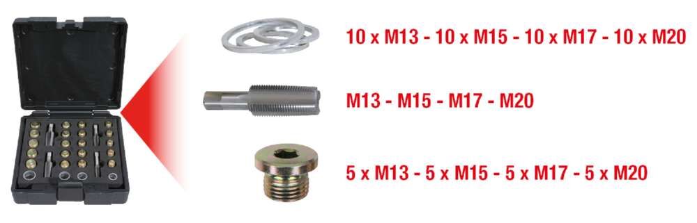 KS Tools MASTER Ölwannen Gewindereparatur Satz 64 Teile Produktbild KS Tools MASTER Ölwannen Gewindereparatur Satz 64 Teile bild 11