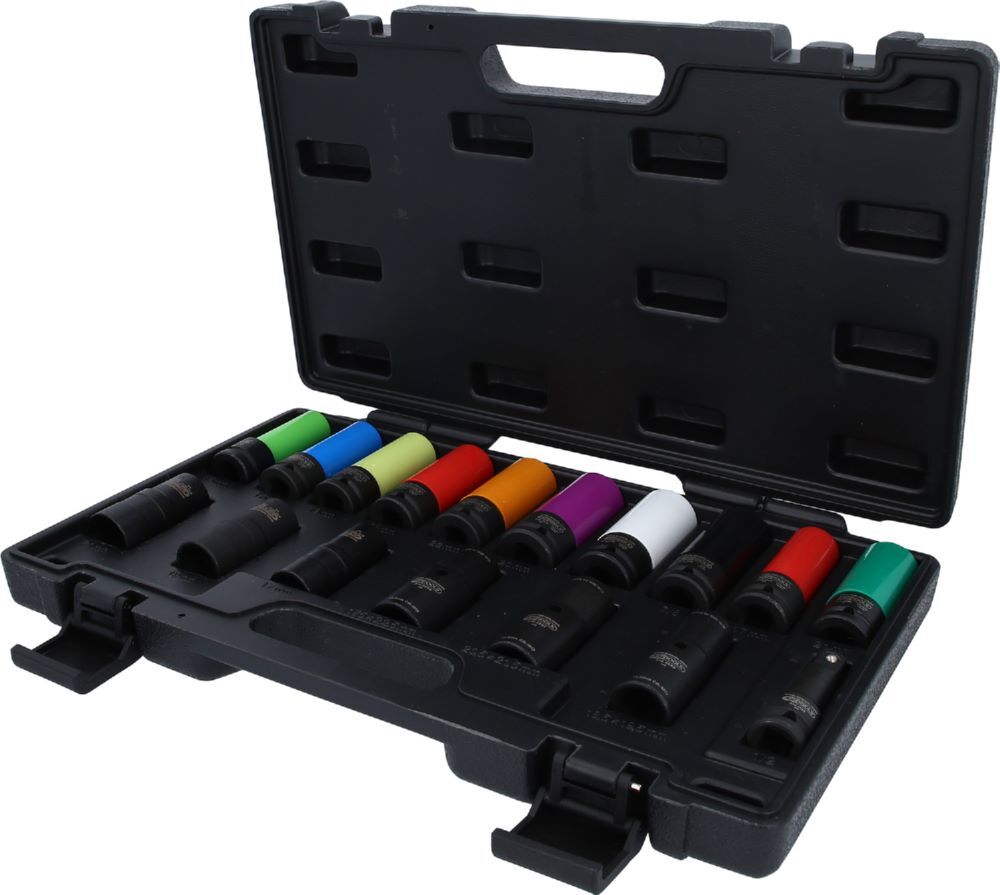 Produktbild 1/2" MASTER Spezial-Kraft-Stecknuss-Satz für Radverschraubungen, 17-tlg bild 3