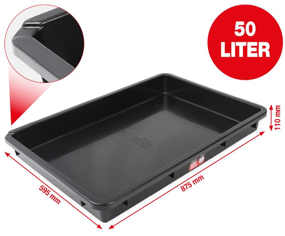 KS Tools Mehrzweckwanne 50 Liter extra flach Länge 875 mm Produktbild KS Tools Mehrzweckwanne 50 Liter extra flach Länge 875 mm