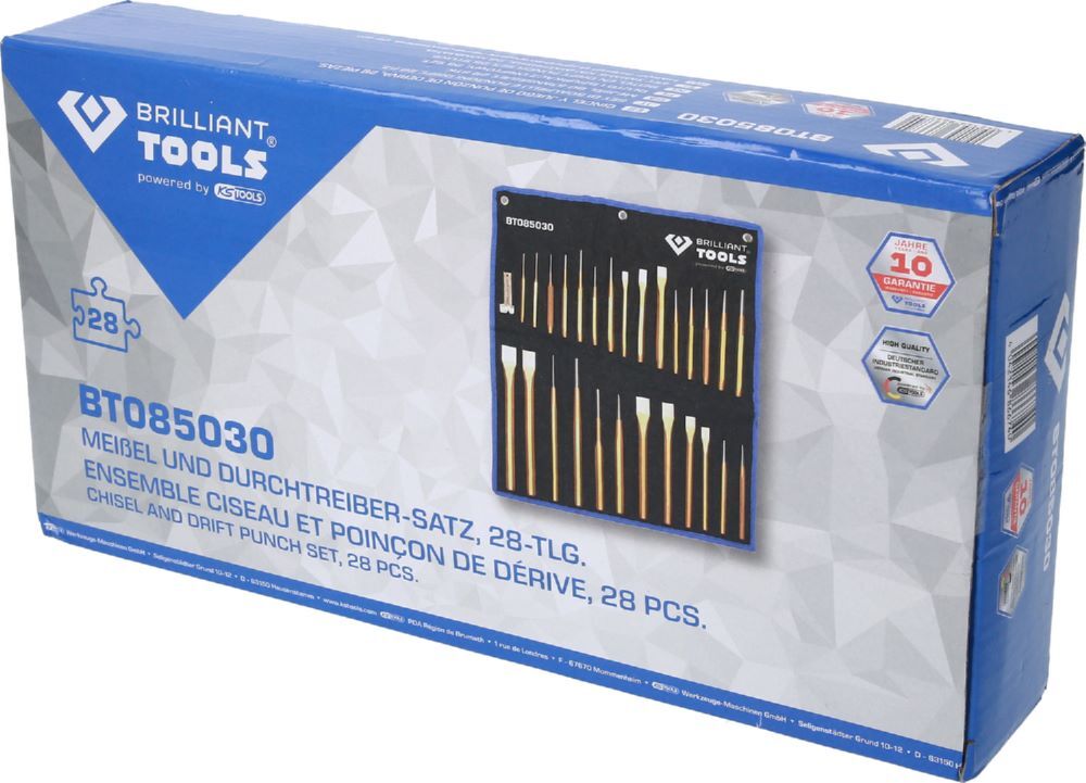 Brilliant Tools Meißel und Durchtreiber Satz mit 28 Teilen Produktbild Brilliant Tools Meißel und Durchtreiber Satz mit 28 Teilen bild 5
