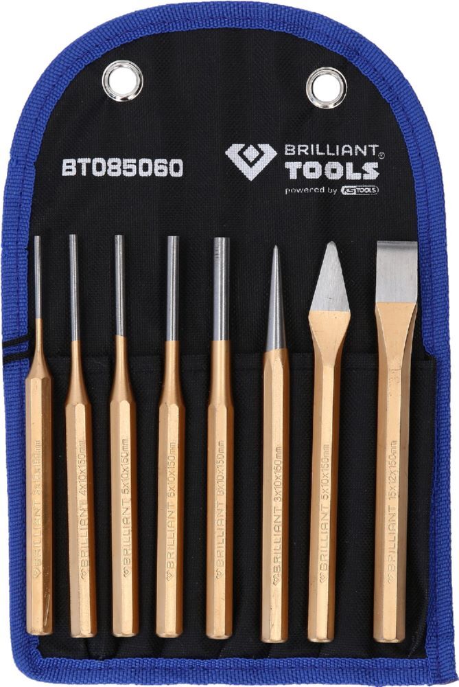 Brilliant Tools Meißel und Splintentreiber Durchtreiber Satz mit 8 Teilen Produktbild Brilliant Tools Meißel und Splintentreiber Durchtreiber Satz mit 8 Teilen bild 3