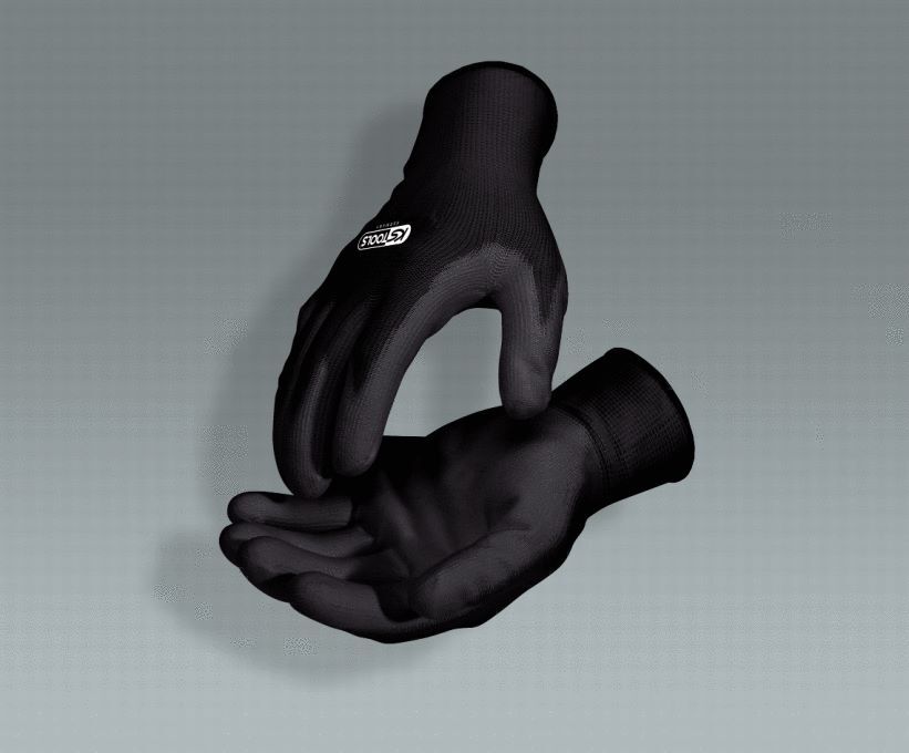 Produktbild Mikro-Feinstrickhandschuhe-schwarz, 8, 12 Paar bild 5
