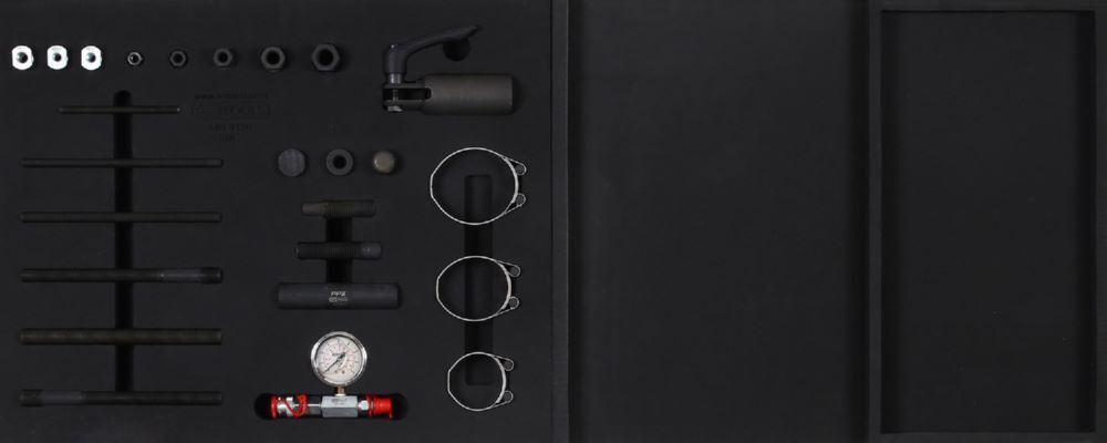 Produktbild KS Tools Modulo Systemeinlagen Satz für Hydraulikzylinder 25 teilig