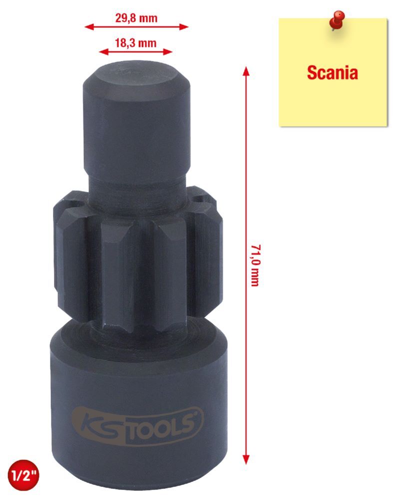 Produktbild 1/2" Motor-Durchdrehvorrichtung für Scania bild 2