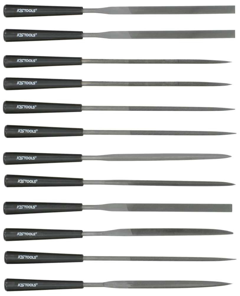 KS Tools Nadelfeilen Satz mit Kunststoffheft 12 teilig KS Tools Nadelfeilen Satz mit Kunststoffheft 12 teilig