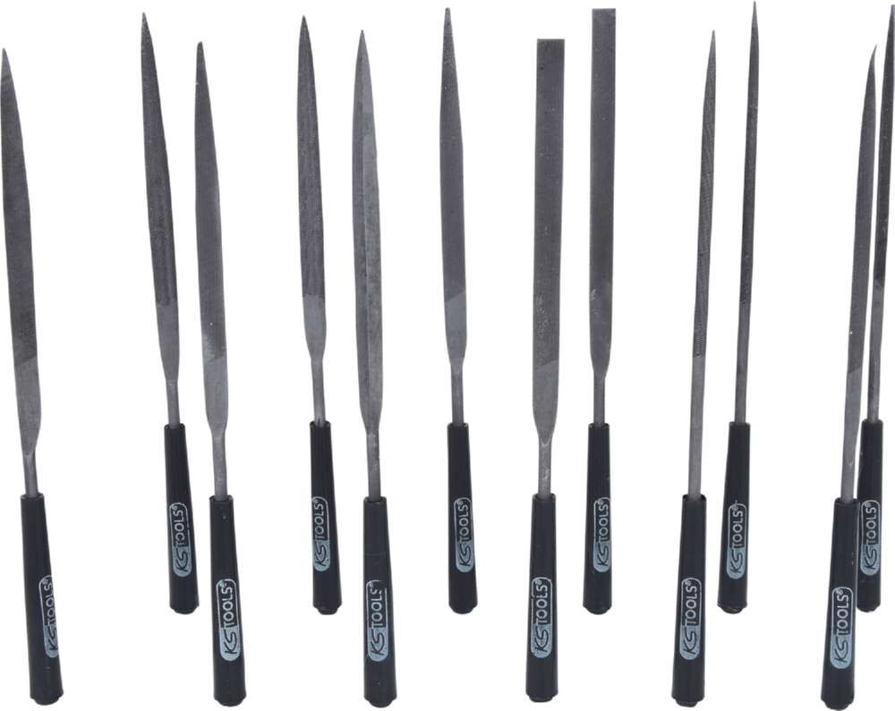 KS Tools Nadelfeilen Satz mit Kunststoffheft 12 teilig KS Tools Nadelfeilen Satz mit Kunststoffheft 12 teilig