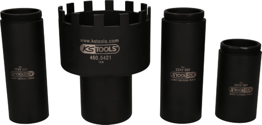 Produktbild KS Tools Nutmuttern Schlüssel Satz mit 3 Führungsrohren Mercedes 105,5 mm