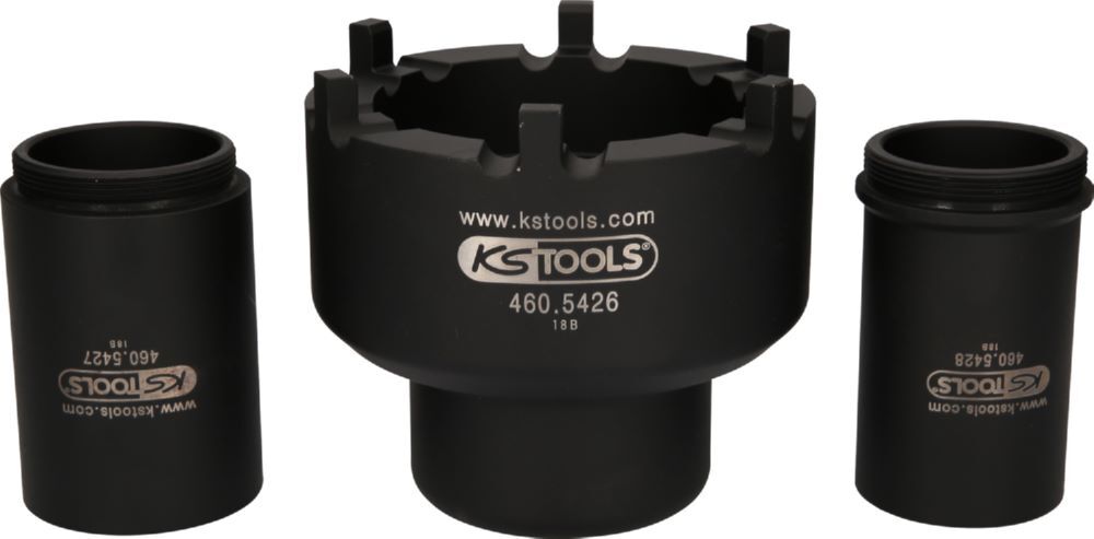 Produktbild KS Tools Nutmuttern Schlüssel Satz 2 Führungsrohren Mercedes Durchmesser 113 mm