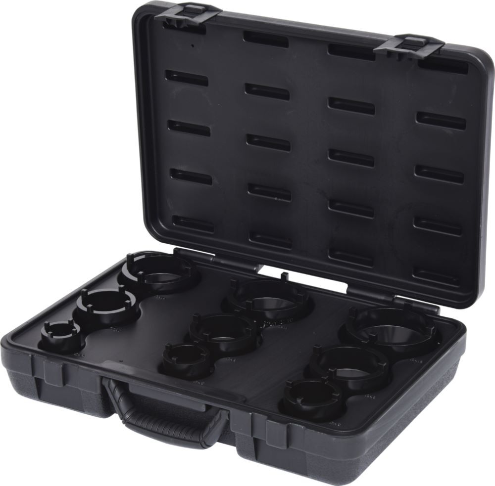 Produktbild KS Tools Nutmuttern Schlüssel Satz Zapfen aussen liegend 9 teilig