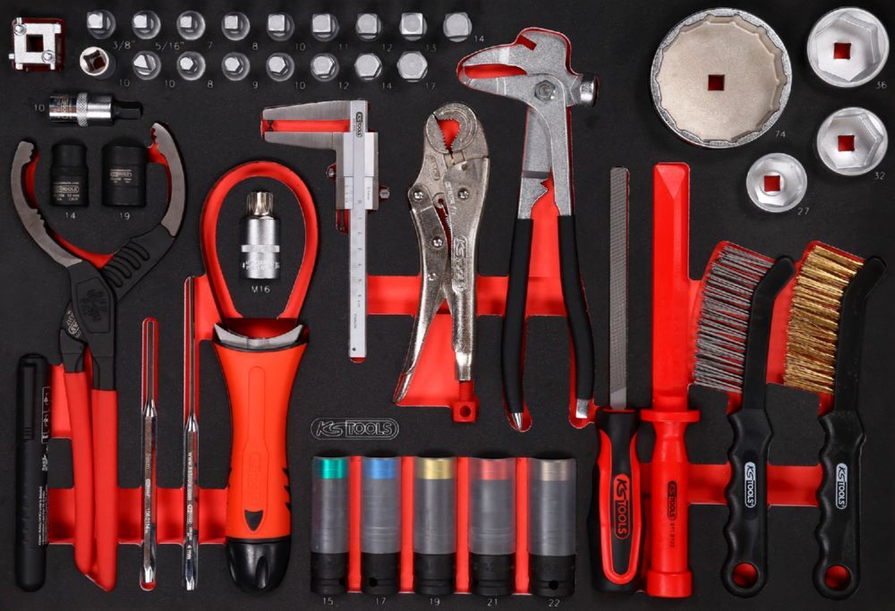 Produktbild KS Tools Öl und Reifendienst Satz 1/1 Systemeinage 43 teilig