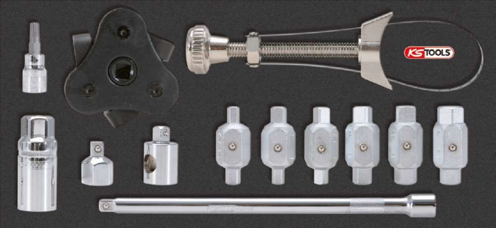 KS Tools Ölablassschrauben und Ölfilter Satz 13 Teile Produktbild KS Tools Ölablassschrauben und Ölfilter Satz 13 Teile