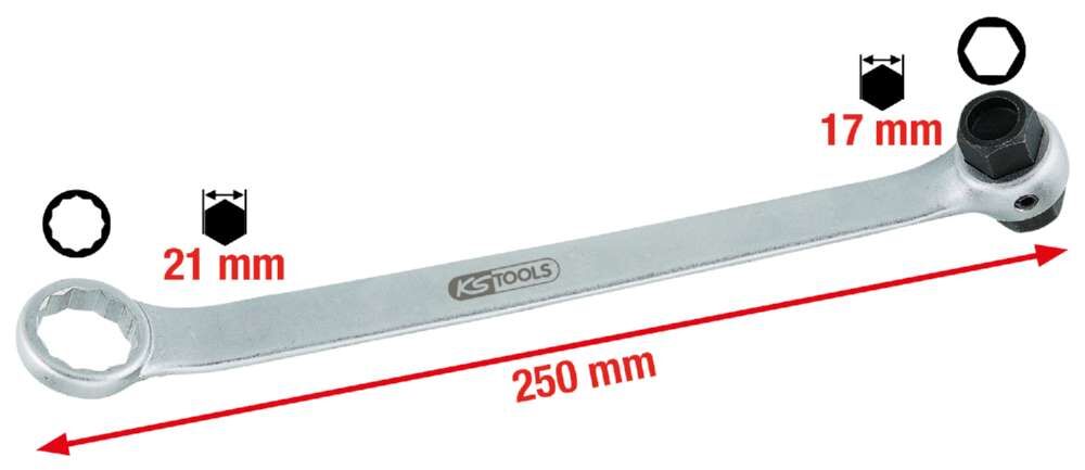 KS Tools Öldienst Schlüssel Innensechskant für VAG 17 x 21 mm Produktbild KS Tools Öldienst Schlüssel Innensechskant für VAG 17 x 21 mm bild 3