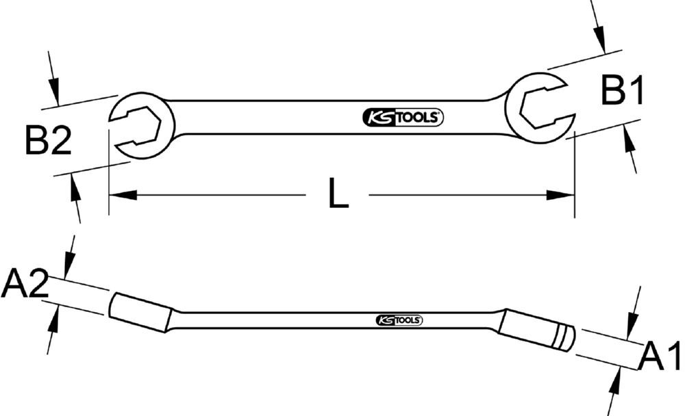 KS Tools Offener Doppel-Ringschlüssel abgewinkelt Schlüsselweite 3/8 Zoll x 7/16 Zoll KS Tools Offener Doppel-Ringschlüssel abgewinkelt Schlüsselweite 3/8 Zoll x 7/16 Zoll