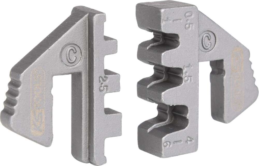 KS Tools Paar Crimp-Einsätze für Flachstecker 4,8 und 6,3 mm Durchmesser 0,5 - 6,0 mm KS Tools Paar Crimp-Einsätze für Flachstecker 4,8 und 6,3 mm Durchmesser 0,5 - 6,0 mm