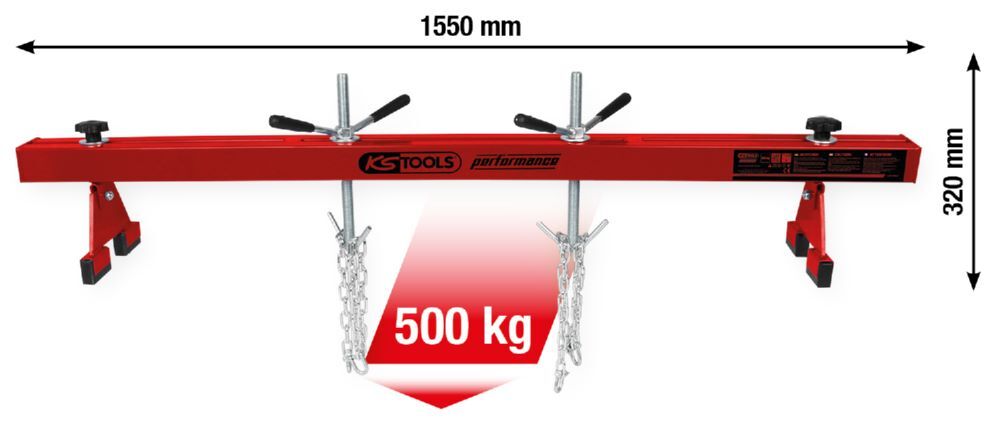 KS Tools Motorbrücke performance 220 mm 500 kg Produktbild KS Tools Motorbrücke performance 220 mm 500 kg bild 2
