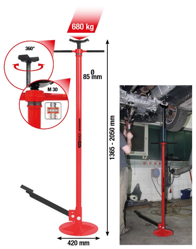 KS Tools Teleskop Unterstellstütze performance maximal 680 kg Produktbild KS Tools Teleskop Unterstellstütze performance maximal 680 kg