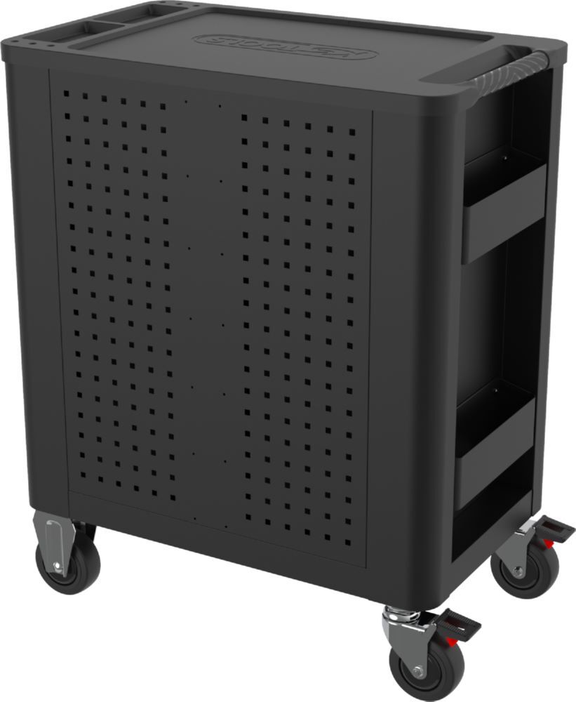 Produktbild PERFORMANCEplus P15 SCHWARZ/ROT Werkstattwagen mit 8 Schubladen bild 2