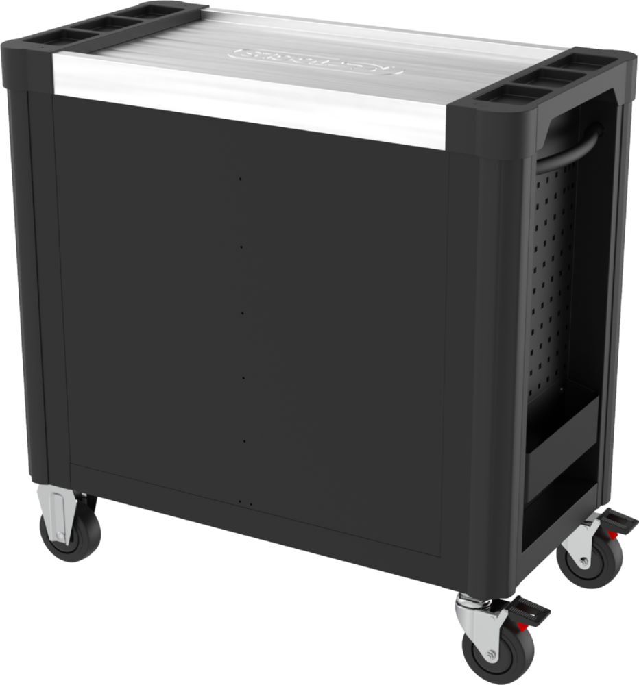 Produktbild PERFORMANCEplus P25 SCHWARZ/ROT Werkstattwagen mit 8 Schubladen bild 2