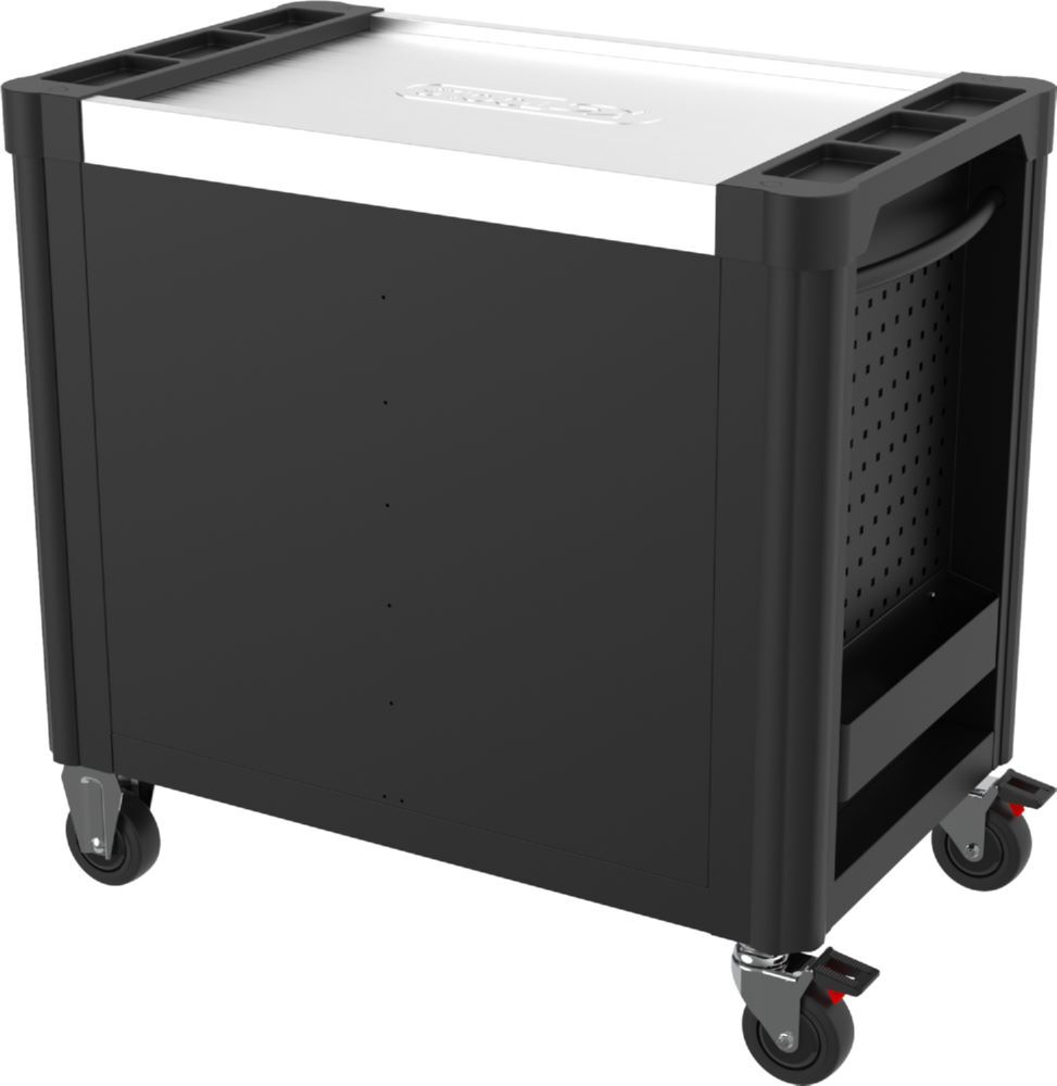 Produktbild PERFORMANCEplus P30 SCHWARZ/ROT Werkstattwagen mit 8 Schubladen bild 2