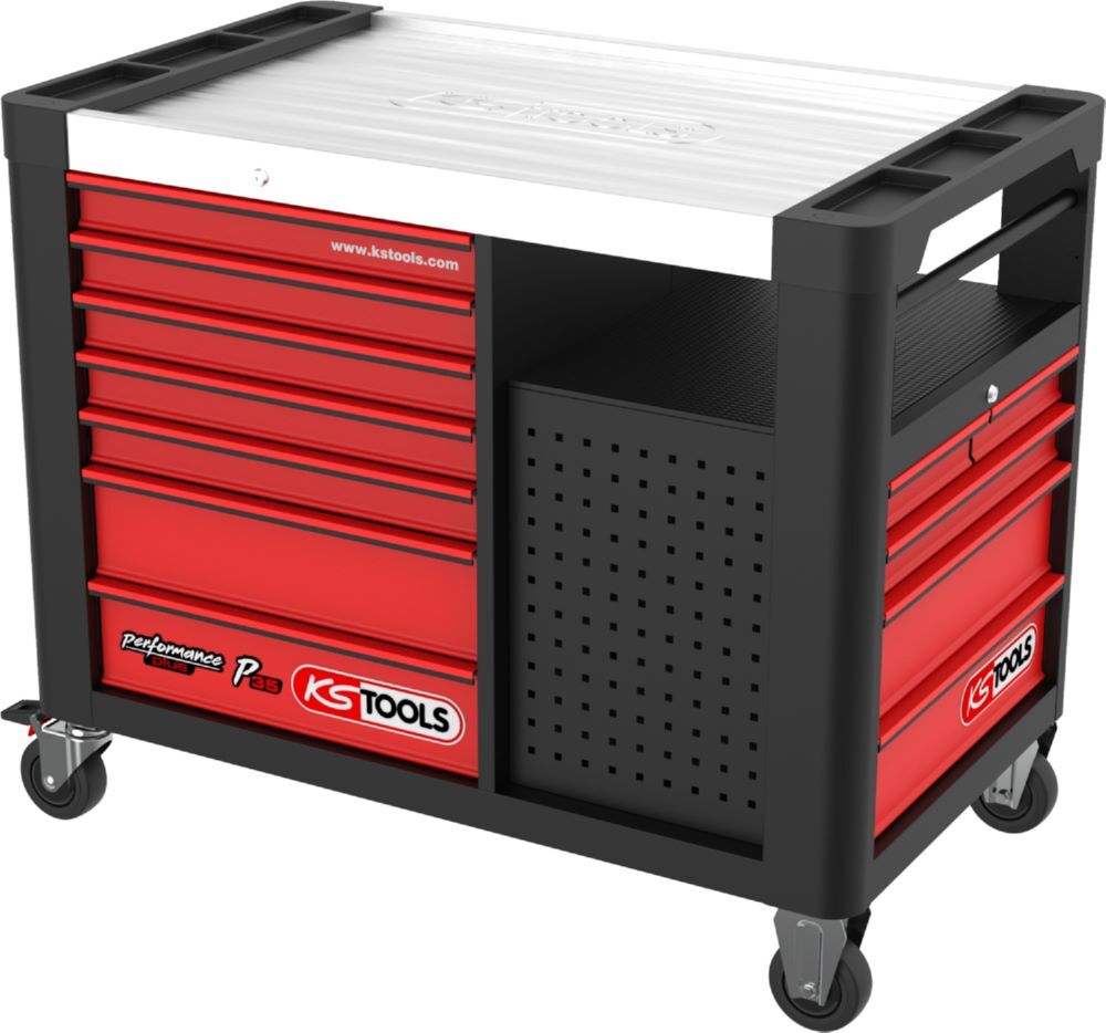 Produktbild KS Tools Performanceplus Werkstattwagen P35 mit 12 Schubladen