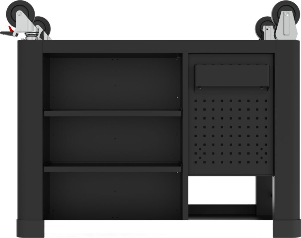 Produktbild PERFORMANCEplus P35 SCHWARZ/ROT Werkstattwagen mit 12 Schubladen bild 4