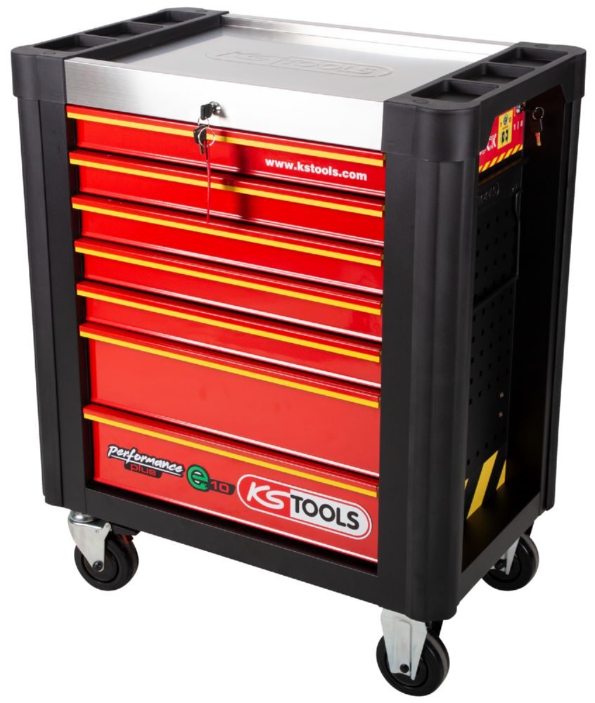 Produktbild KS Tools Performance plus Werkstattwagen e10 mit 164 isolierten Werkzeugen