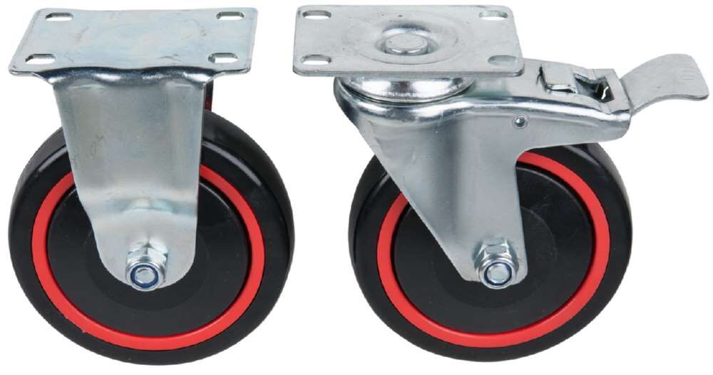 KS Tools RACINGline Lenk- und Laufrollensatz inklusive Schrauben Durchmesser 125 mm Produktbild KS Tools RACINGline Lenk- und Laufrollensatz inklusive Schrauben Durchmesser 125 mm