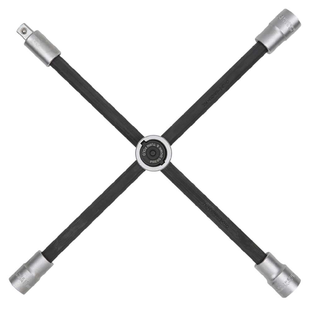 KS Tools Rad Kreuzschlüssel mit Gleitgelenk für PKW 1/2 Zoll x 17 x 19 x 21 mm Produktbild KS Tools Rad Kreuzschlüssel mit Gleitgelenk für PKW 1/2 Zoll x 17 x 19 x 21 mm