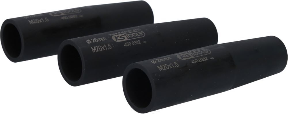 Produktbild KS Tools Radbolzen Zentrier- und Schonhülsen Satz M20x1,5 Durchmesser 26,0 mm