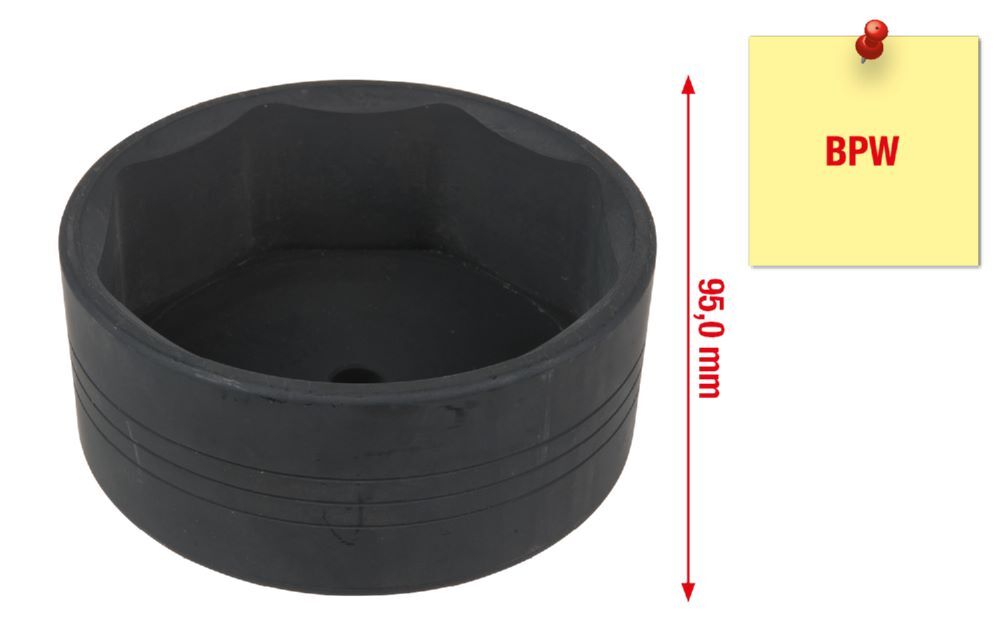 Produktbild Radkapsel-Stecknuss für BPW, 111mm, 8-kant bild 2