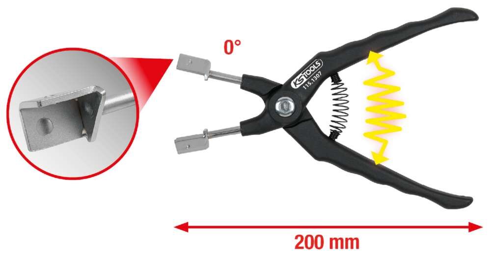 KS Tools Relais Zange Gesamtlänge 200 mm Produktbild KS Tools Relais Zange Gesamtlänge 200 mm bild 5