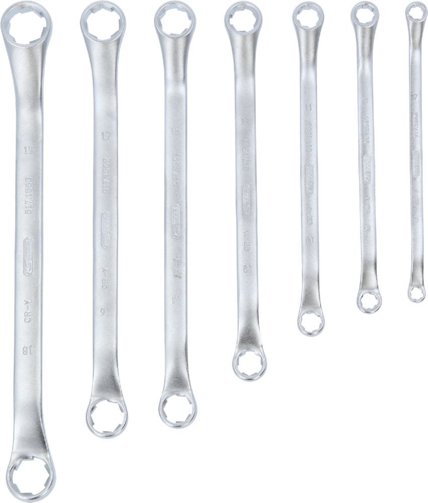 Produktbild KS Tools Doppel Ringschlüssel Satz RESCUEpower gekröpft 6 bis 19 mm