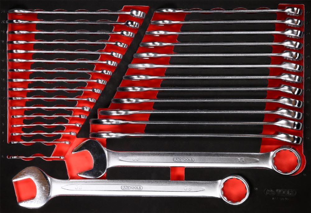 Produktbild KS Tools Ringmaulschlüssel Satz Einlage M 30 teilig