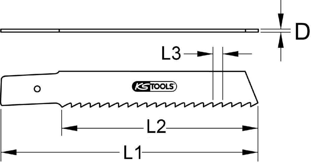 KS Tools Säbelsägeblatt Rems HSS Bi Metall 200mm Zahnabstand 1,8mm 5er Pack Produktbild KS Tools Säbelsägeblatt Rems HSS Bi Metall 200mm Zahnabstand 1,8mm 5er Pack bild 2