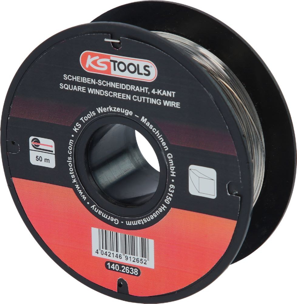 Produktbild KS Tools Scheiben Schneiddraht 4 kant 50m auf Rolle
