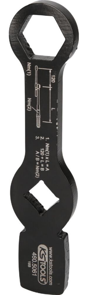 Produktbild 3/4" Schlag-Sechskant-Schlüssel mit 2 Schlagflächen, 30mm bild 3