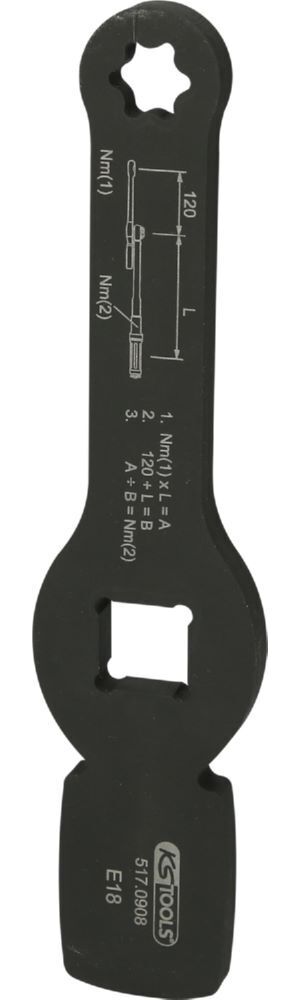 Produktbild KS Tools 3/4" Schlag-Torx-E-Schlüssel mit 2 Schlagflächen, E18