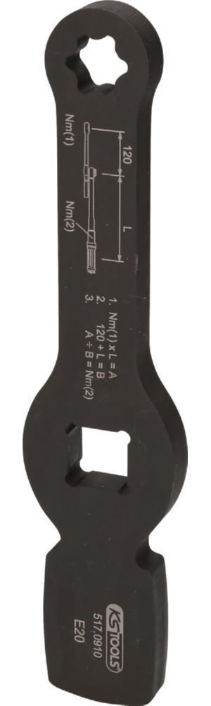 Produktbild KS Tools Schlag Torx E Schlüssel 3/4 Zoll 2 Schlagflächen E20