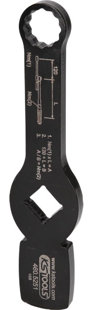 Produktbild KS Tools Schlag Zwölfkant Schlüssel 3/4 Zoll mit 2 Schlagflächen 21 mm
