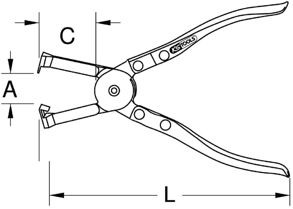 KS Tools Schlauchbandschneider Gesamtlänge 230 mm Produktbild KS Tools Schlauchbandschneider Gesamtlänge 230 mm bild 2