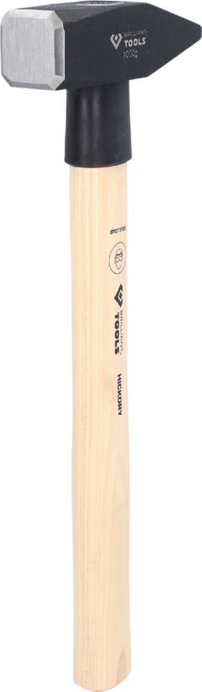 Brilliant Tools Schlosserhammer mit Hickory Stiel 1000 Gramm Produktbild Brilliant Tools Schlosserhammer mit Hickory Stiel 1000 Gramm bild 3
