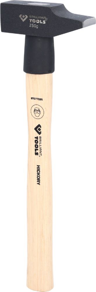 Brilliant Tools Schlosserhammer mit Hickory Stiel 250 Gramm französische Form Produktbild Brilliant Tools Schlosserhammer mit Hickory Stiel 250 Gramm französische Form
