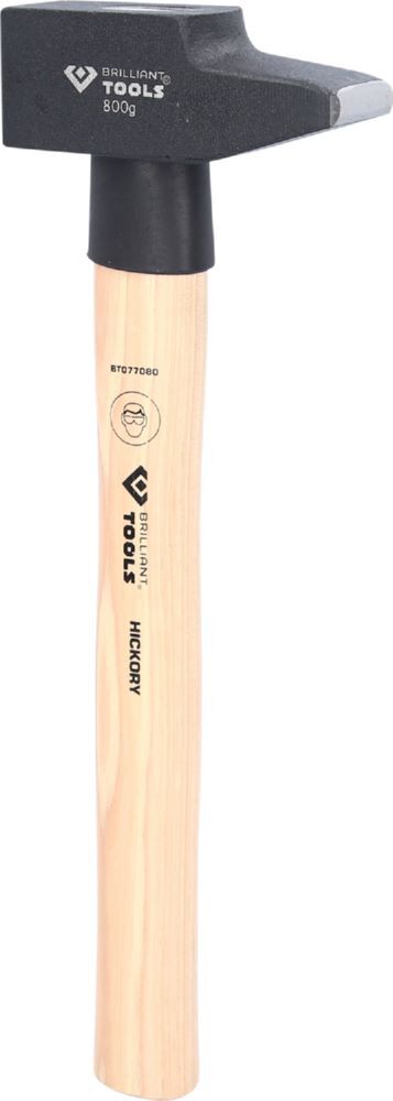 Brilliant Tools Schlosserhammer mit Hickory Stiel 800 Gramm französische Form Produktbild Brilliant Tools Schlosserhammer mit Hickory Stiel 800 Gramm französische Form